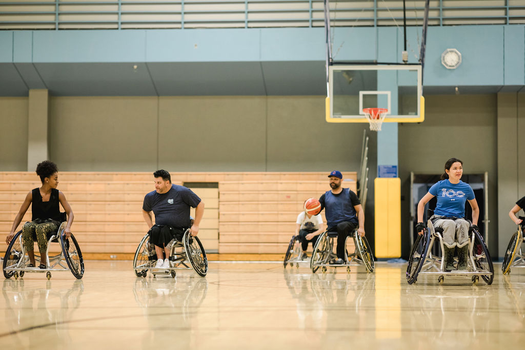 Wheelchair basketball at the John Wooden Center