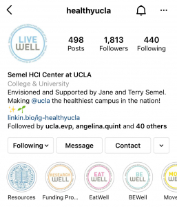 @healthyucla instagram account