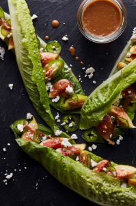 A closeup photo of a salad.
