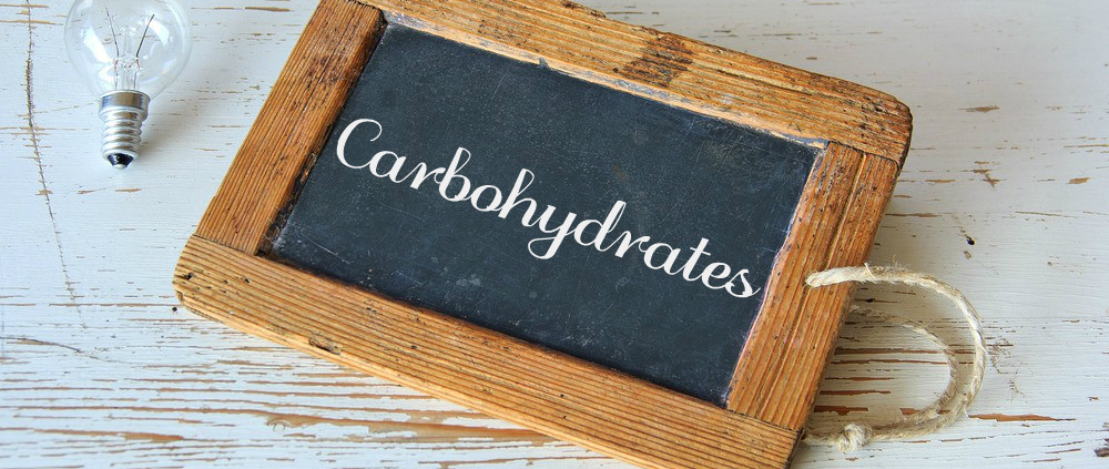 Carbohydrates on a board.