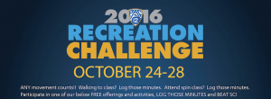 2016 Recreation Challenge Banner