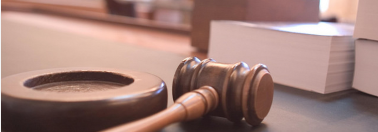 A close up shot of a judge's gavel.