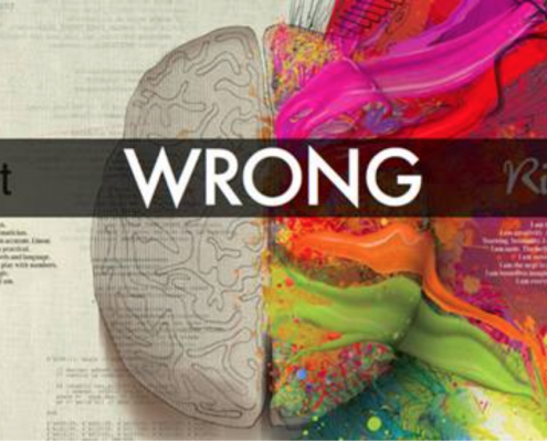 Myth about the "functions" of the left and right brain.